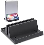 HOMEE Support vertical d'ordinateur portable,3 en 1 Conception ordinateur portable Hodler,anti-Lip Silicone de bureau,Ajustable Bureau Carnet de bureau dock,Fits Jusqu'aux ordinateurs portables,Tables,Phone