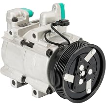 KAC AC Compressor for Car AC Compressor with Clutch Air Conditioning Compressors for 1999-2001 Sonata 2.5L V6 2002-2005 Sonata 2.7L V6 2002-2006 Optima 2.7L V6, OEM 2021498AM, CO 10549C