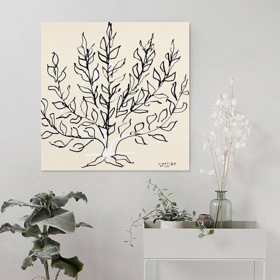 アンリマティス　低木のアートポスター アンリ・マティス 「低木」アートポスター（フレーム付き