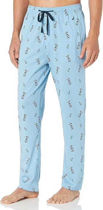 Nautica Mens Soft Woven 100% Cotton Elastic Waistband Sleep Pajama Pant