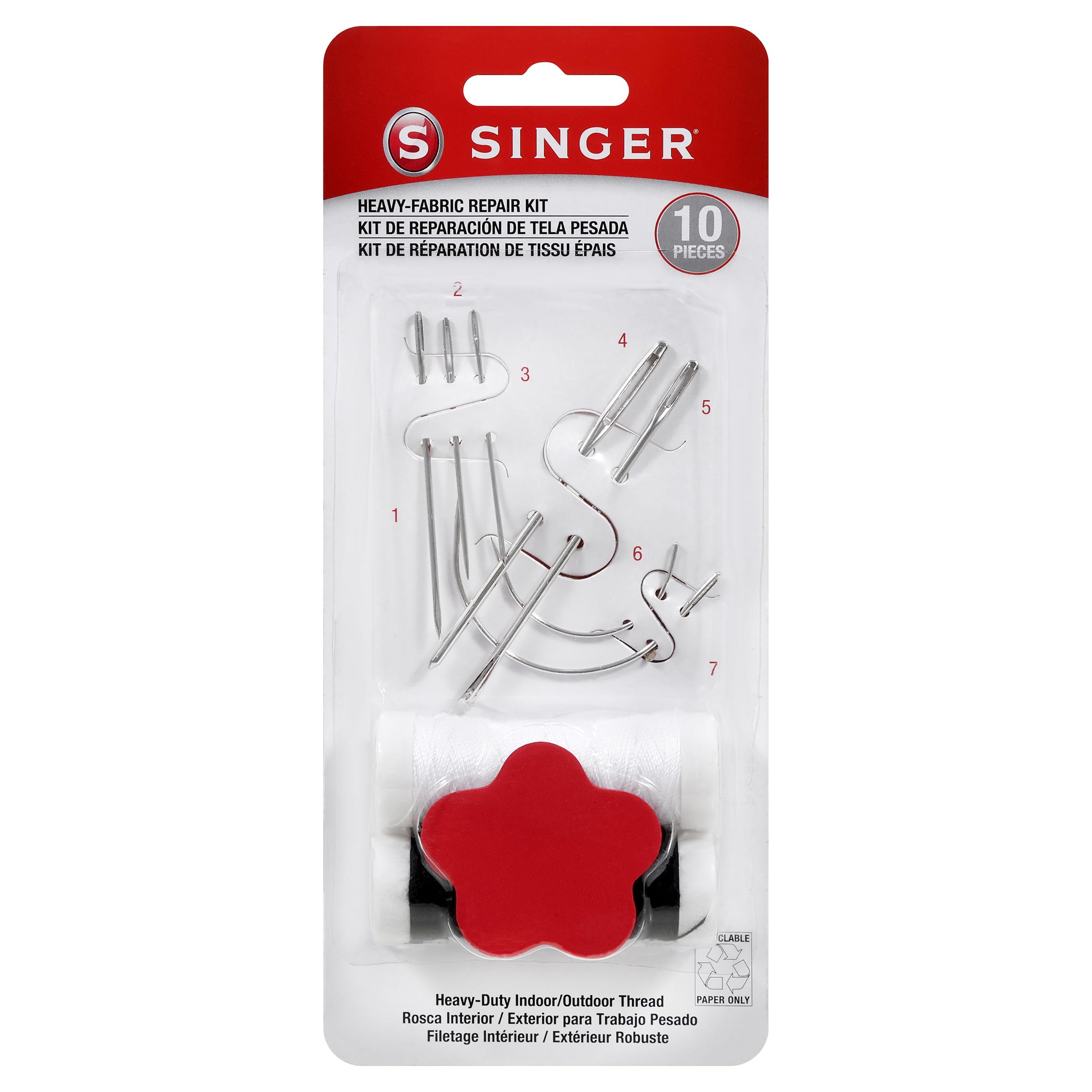 Singer Heavy Fabric Repair Kit -10pcs