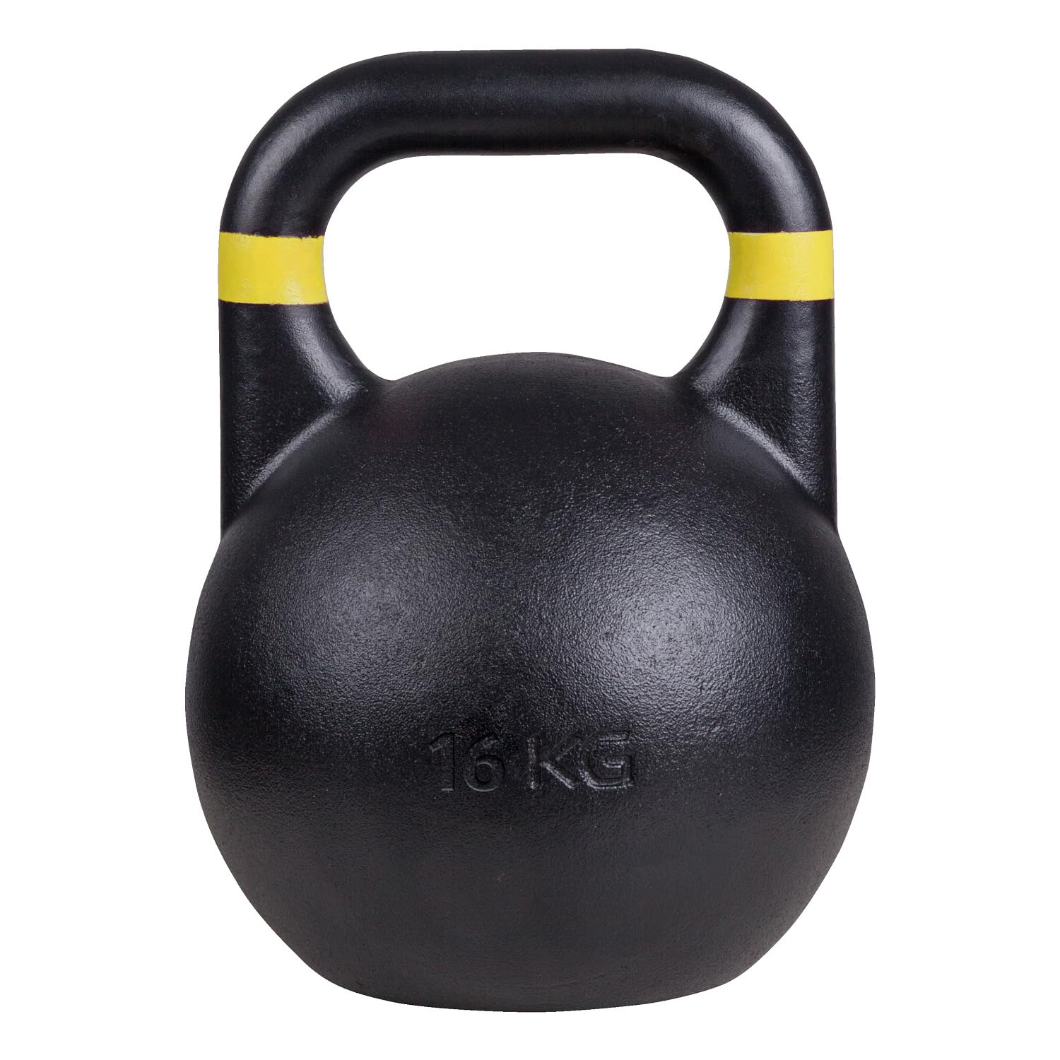 Sport-Thieme Kettlebell Competition | Profi Wettkampf Kugelhantel aus pulverbeschichteten Stahl | In 7 farblich markierten Gewichtsklassen: 8-32 kg | Einheitliche Größe: 21x21x28 cm
