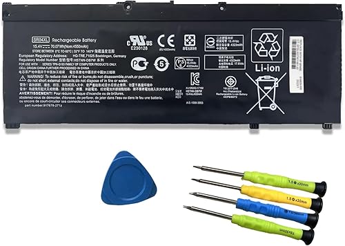 SR04XL SR03XL 917724-855 - Batería para portátil HP Omen 15 15-CE0XX 15-DC0XX Series 15-CE198WM 15-CE015DX Pavilion 15-CB0XX 15-CX0XX 15-CB041NR