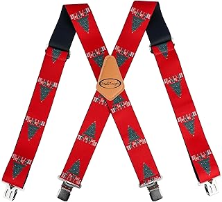 Men's Suspenders w/Clip Heavy Duty suspenders for men Big and Tall Work suspenders Mens suspenders for jeans