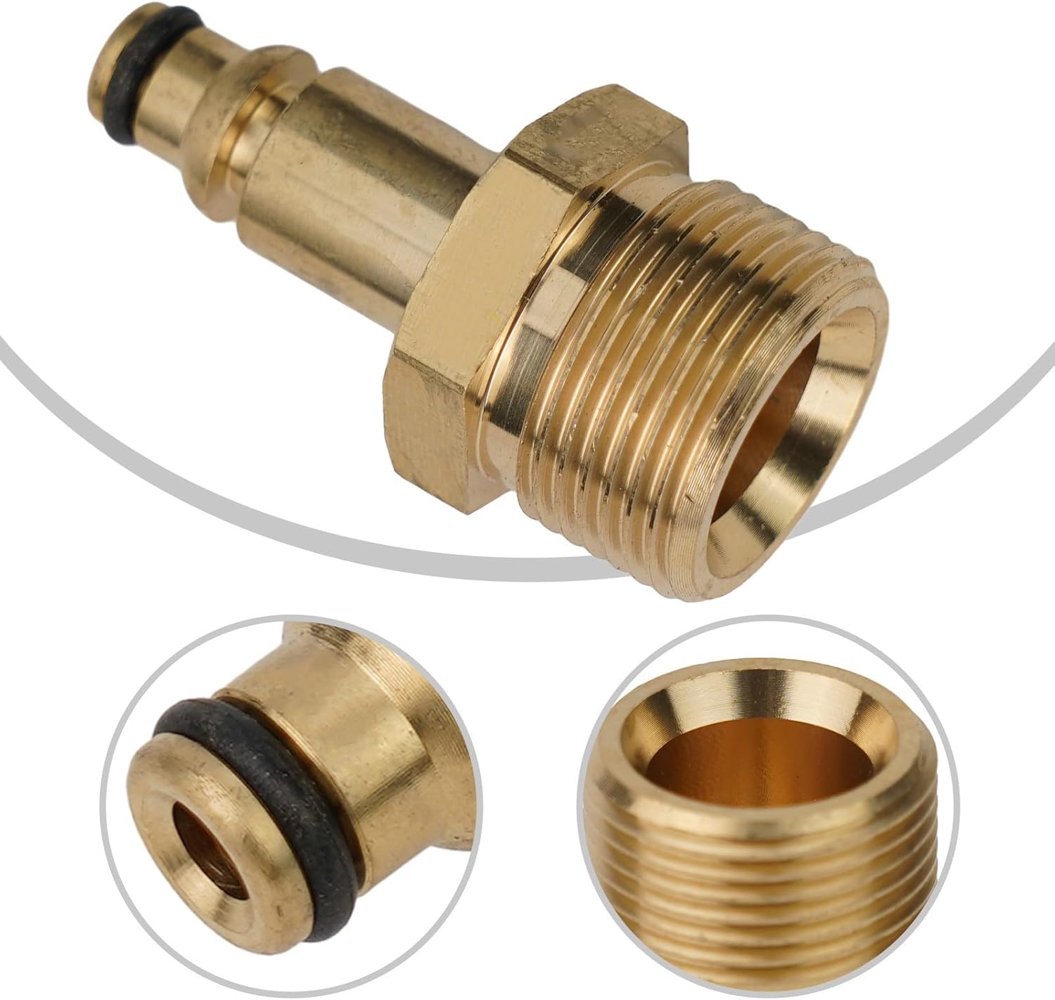 Pressure Washer Hose Connector Solid Brass Construction M22 Adapter Quick Connector Convert Tool Pressure Washer Hose Adapter(for Four series)