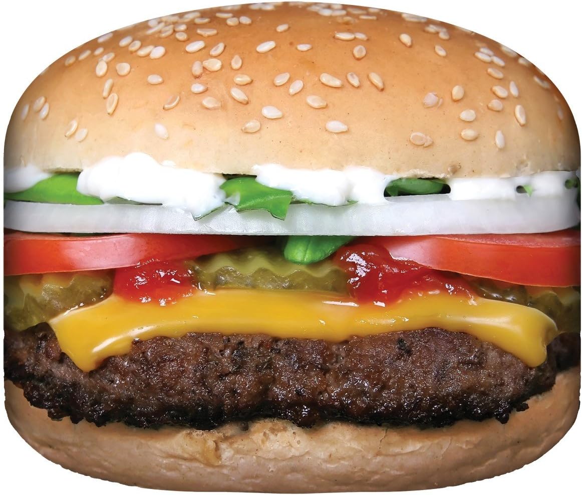 Calhoun Ultra-Realistic Lightweight Novelty Decorative Throw Food Blanket (Hamburger)