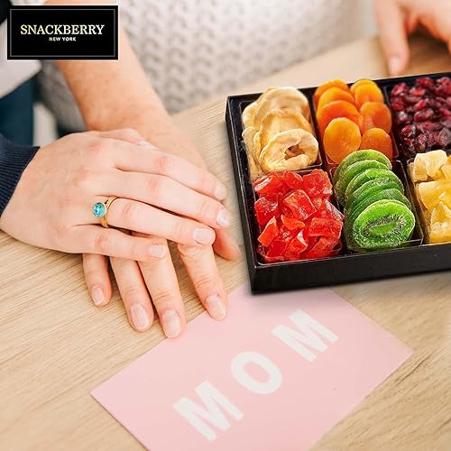 Miniatura 5 de Cesta de regalo de frutas secas, regalo gourmet, caja de aperitivos, en elegante caja de regalo con ventana de cajón, juego de regalo para Navidad,