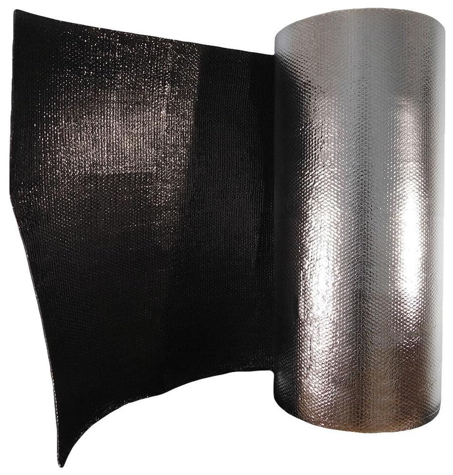Reflective Black / Silver FOIL Double Bubble Foil Insulation Roll