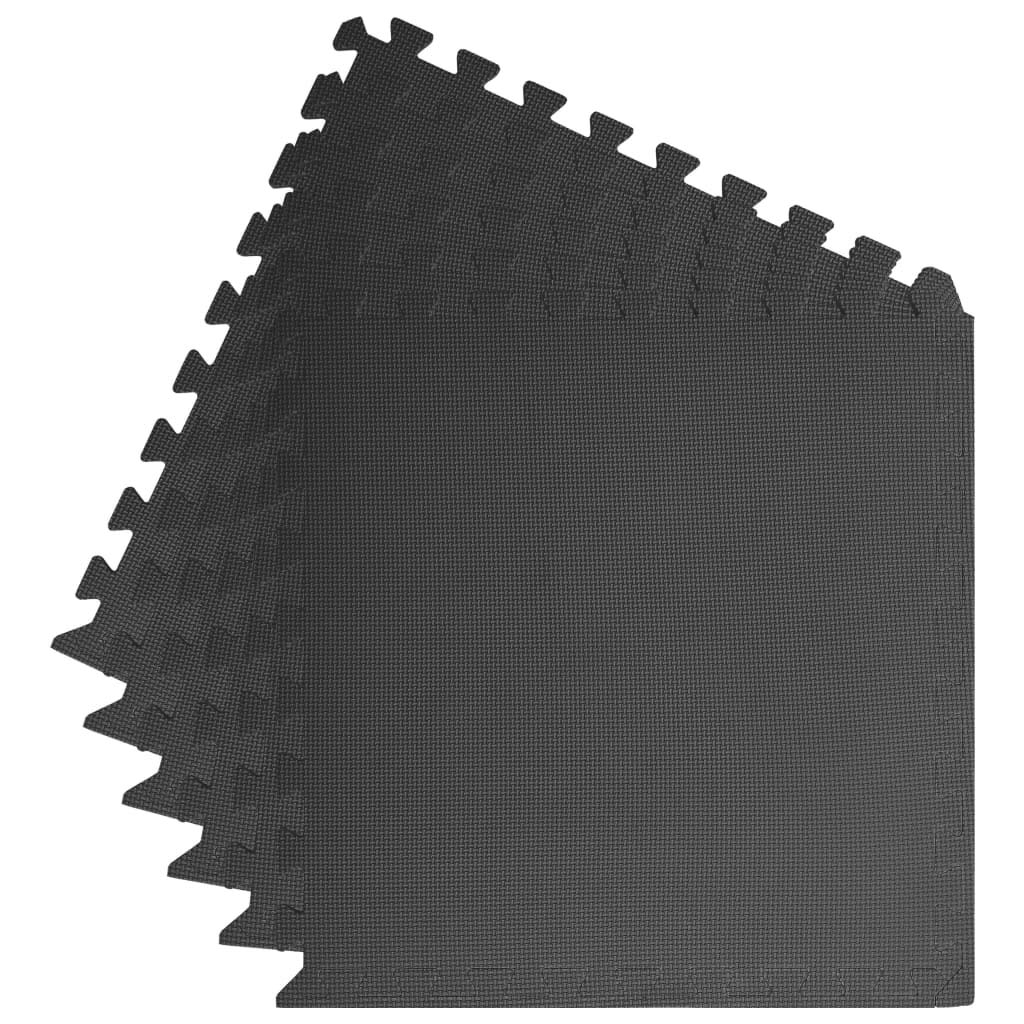 Bodenmatten STK Holzmaserung Eva-Schaumstoff 60x60x 2,16 m² Trainingsmatte Bodenschutzmatte Fitnessmatte für Heimtrainer Laufband Crosstrainer Schutzmatte