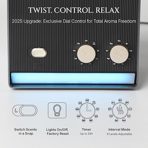 Miniatura 3 de Smart Aroma Difusor de aceite esencial sin agua de doble aroma, máquina de aire de aroma Cold Air Tech para 2000 pies cuadrados, 2 difusores de 6.8