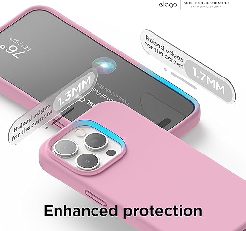Miniatura 10 de elago Compatible con iPhone 15 Pro, funda de silicona líquida, funda protectora de cuerpo completo, a prueba de golpes, funda delgada para teléfono,