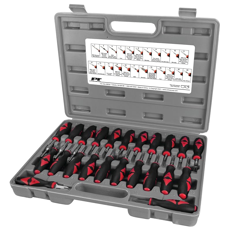 Performance Tool W89732 Kit de remoção de terminais elétricos com 23 peças