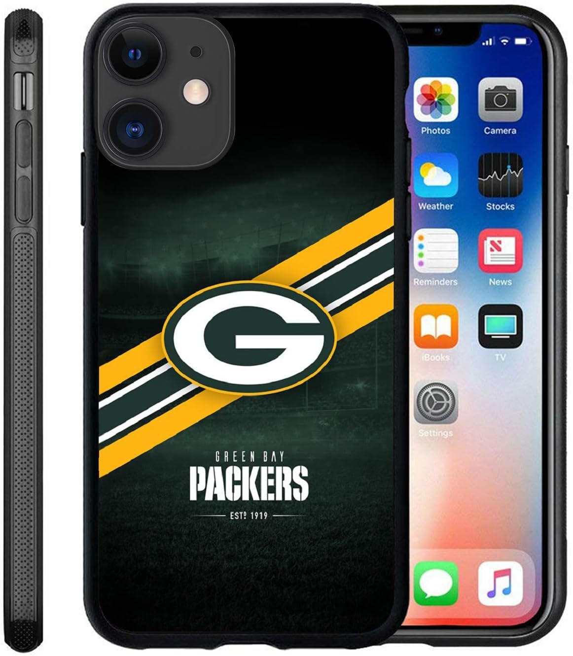 Custom Phone Case for iPhone 13 Pro Max Packer Flexible Slim Soft TPU Green Phone Case Bay Scratch-Resistant Shockproof Protective Anti-Slip Back Cover