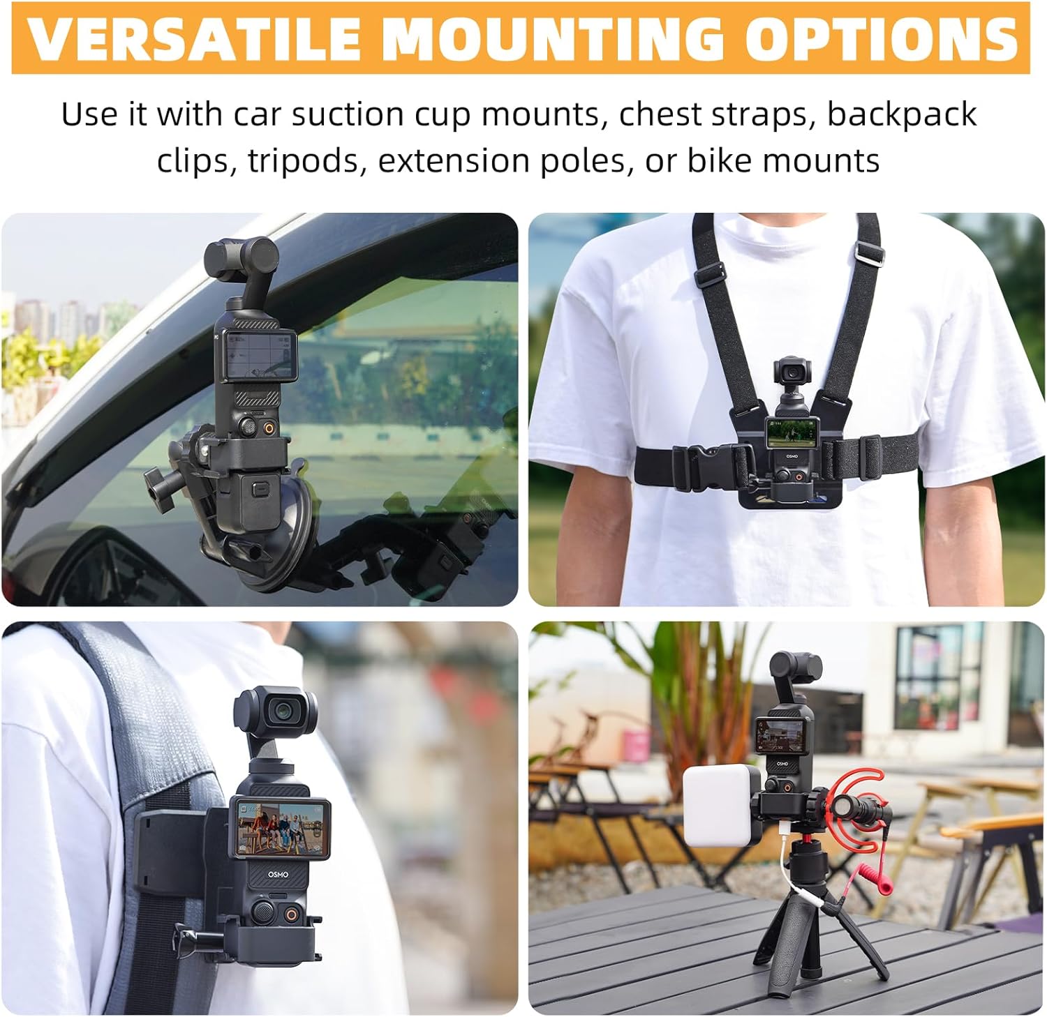 BRDRC Pocket 3 Extension Adapter, Magnetic Mount Magnet Bracket Expansion Adapter Holder with Cold Shoe for DJI Osmo Pocket 3 Creator Combo Handle Accessories