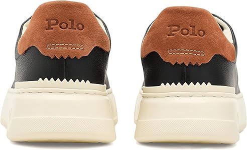 Amazon.com | POLO RALPH LAUREN Men's RLite Court Tumbled Leather