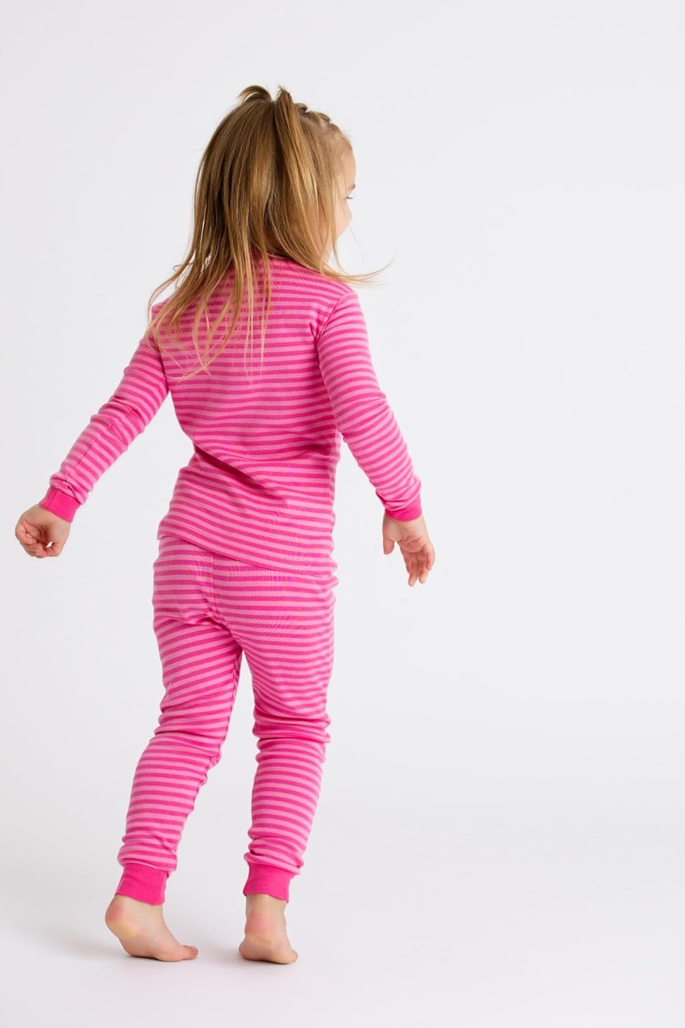 MONICA + ANDY Toddler & Kids Two Piece Pajama Set, 100% Organic Cotton Clothes for Boys & Girls, Children PJs