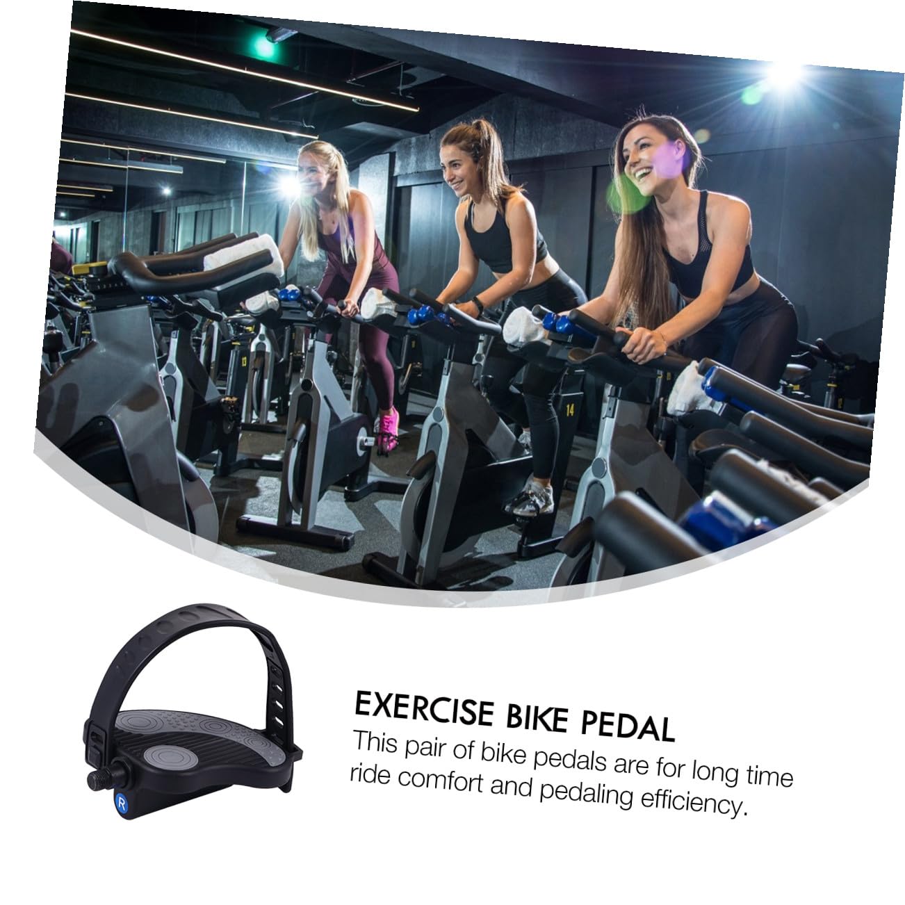PRETYZOOM Pedales Prolongado Antideslizante con Bicicleta para Correa de Estática Aleatorio Estilo Cómodo y Hebilla Plástico Resistente en Ejercicio Uso Bicicletas de Carretera