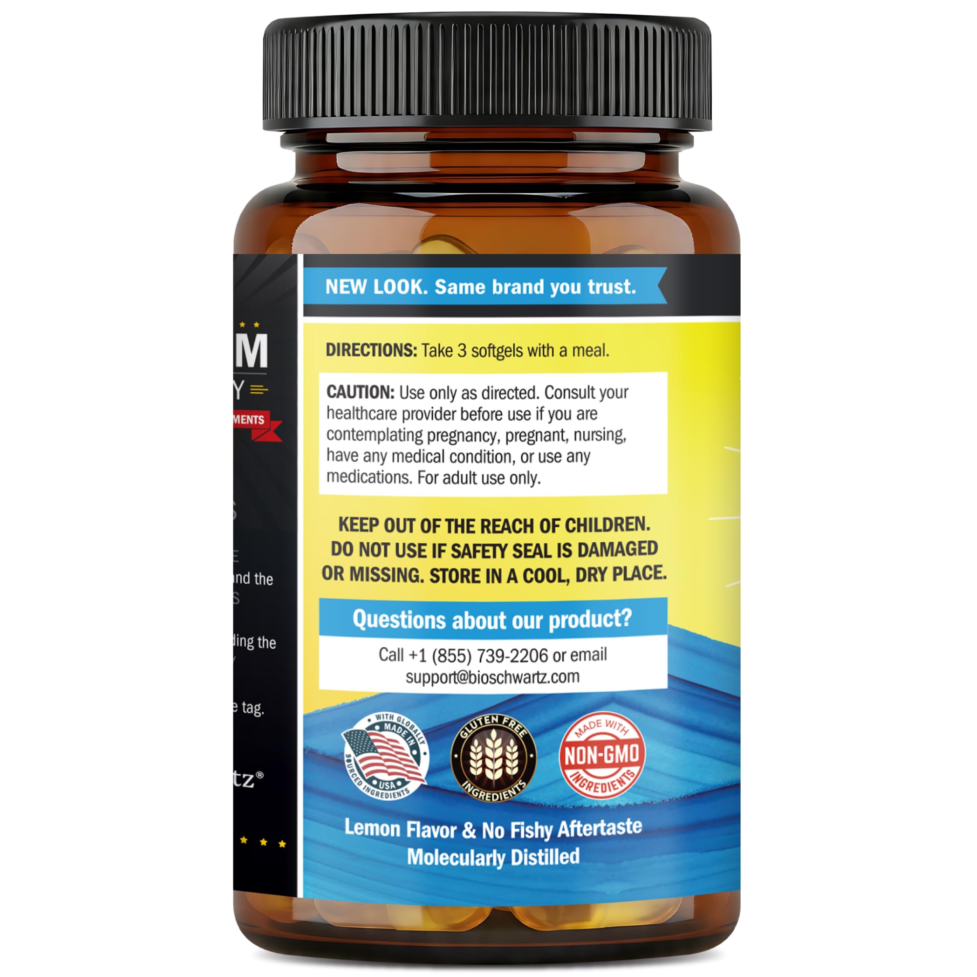 Triple Strength Omega 3 Fish Oil 3000mg for Women and Men, 90 Softgels — Amazon image 10