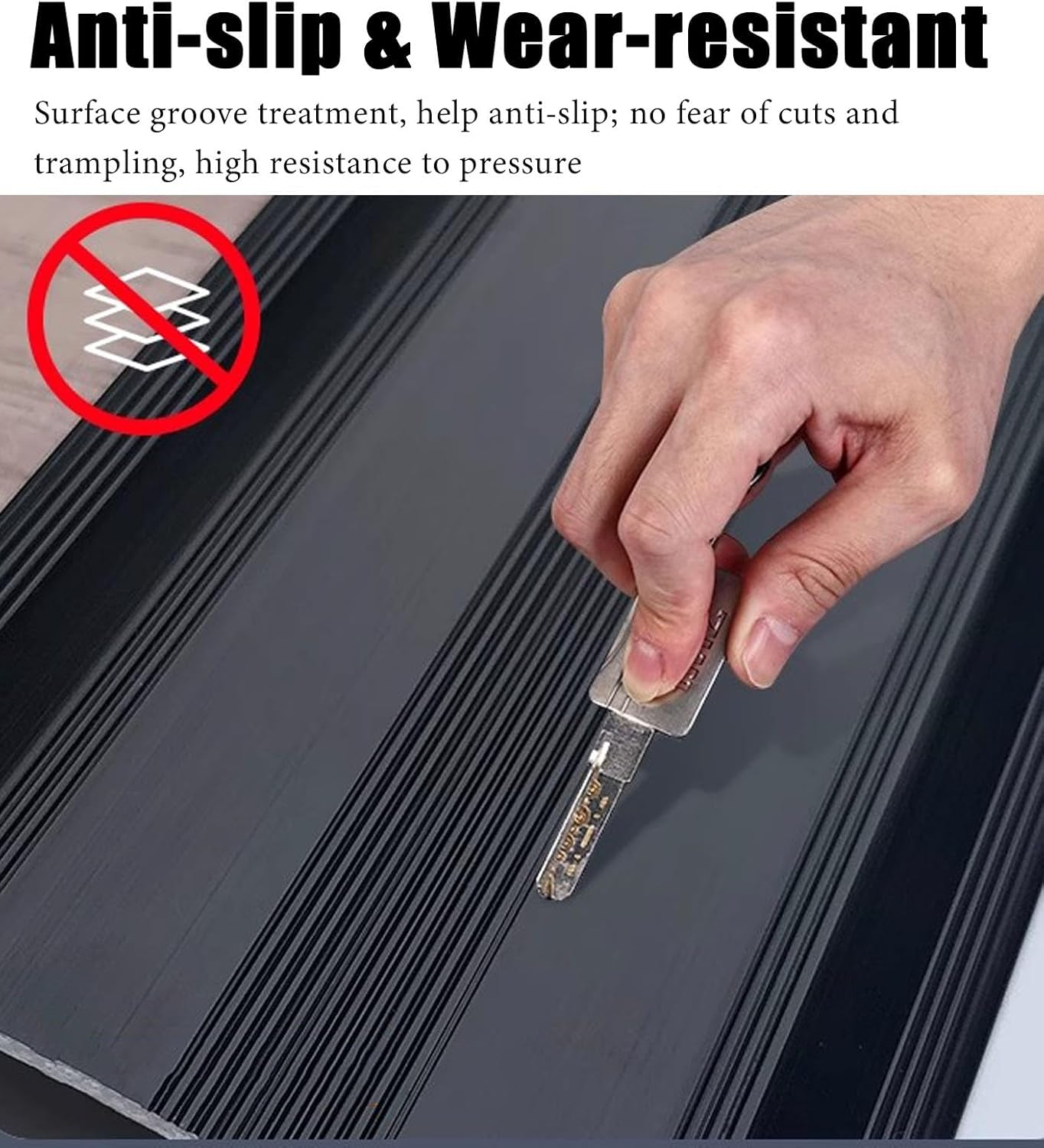 Aluminum Threshold Strip for 2cm Height Transition - Durable Carpet to Wood Floor Trim, Custom Length Available(Gray,120cm)