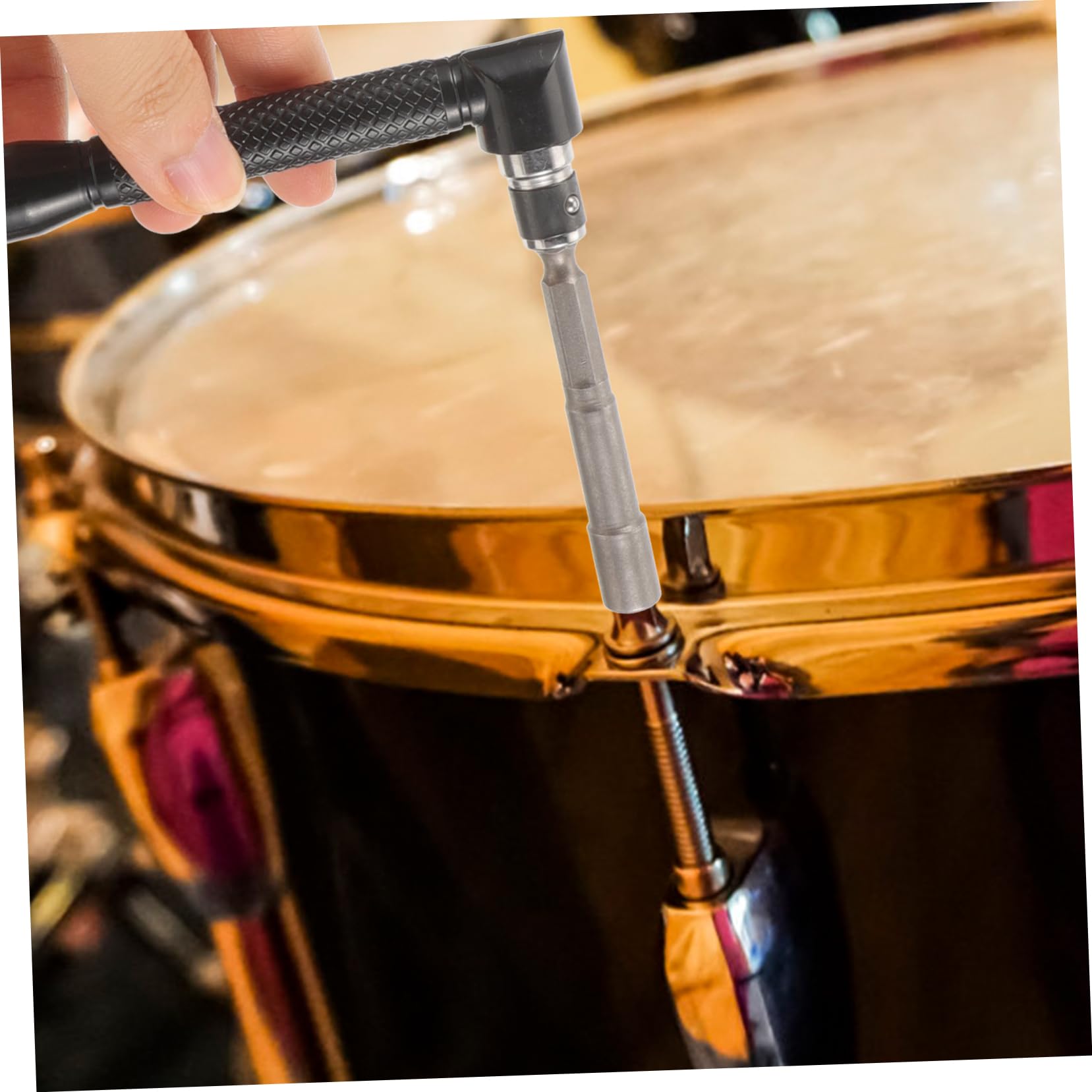 VANZACK Ratchet Drum Key and Drill Bit Durable and Drum Wrench for Jazz Drums and Drum Kits Lightweight Portable Tuning Tool for Accurate Drum