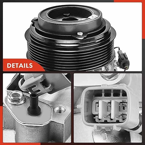 Miniatura 8 de A-Premium Compresor de aire acondicionado de CA con embrague compatible con Lexus GS300 3.0L 2006, GS350 3.5L 2007-2011, IS250 2.5L 2011-2013, IS350