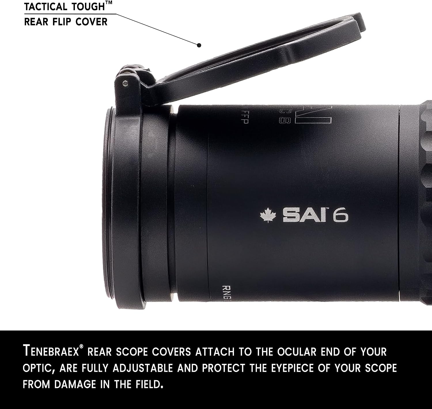 SAI Optics Model SAI 6 1x-6x 24mm Low Power Variable Optic LPVO Riflescope with Rapid Aiming Feature Reticle