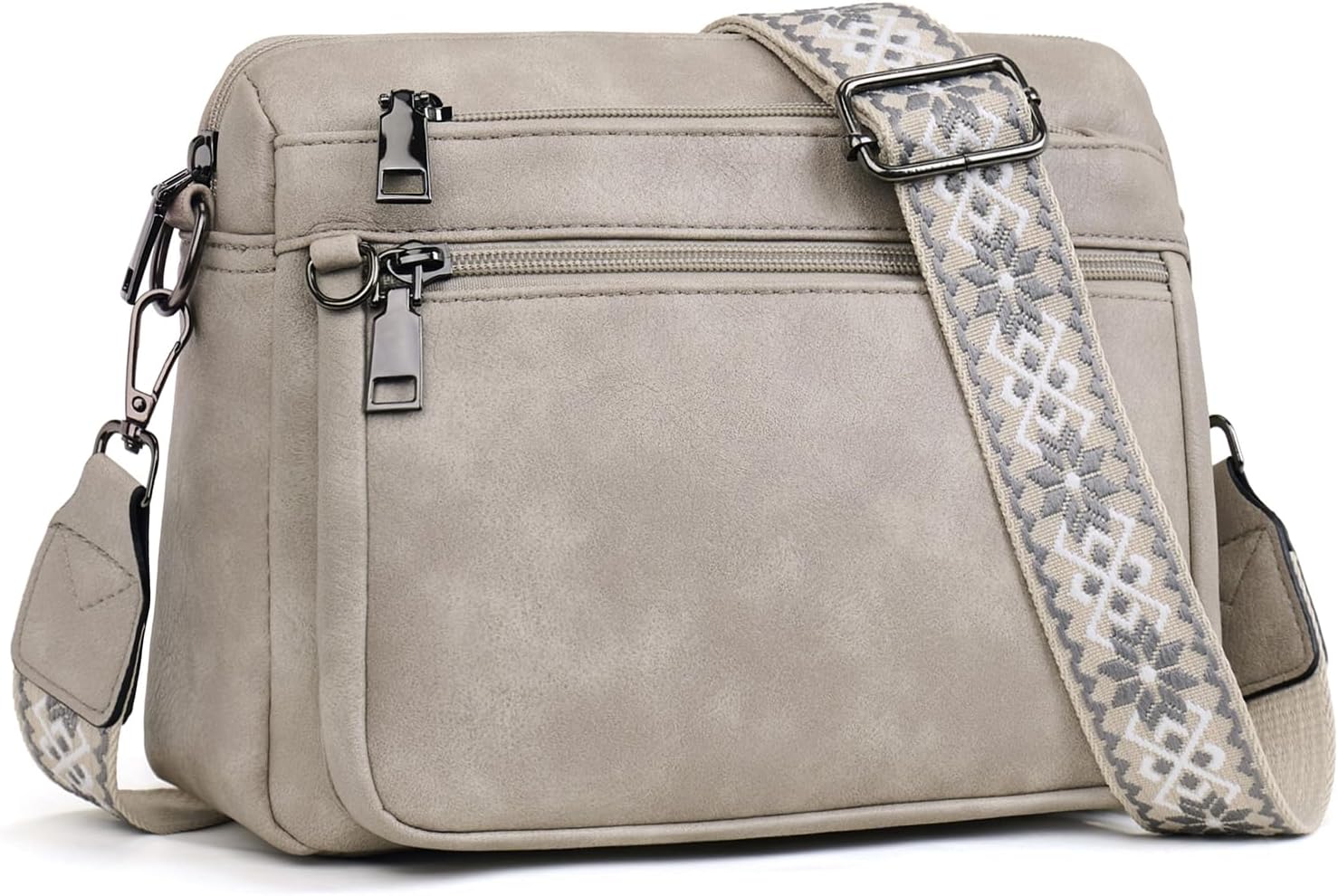 Cross Body Bag Women,Crossbody Bags For Ladies,PU Leather Medium Shoulder Handbags Built in Wallet Adjustable wide shoulder straps