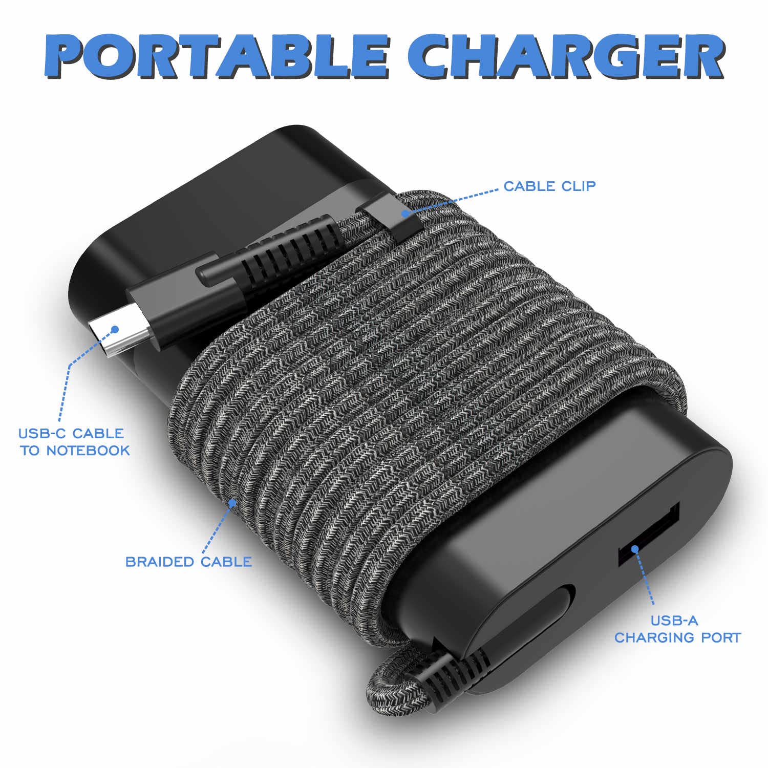 65W 45W USB C Laptop Charger Type C For HP Chromebook 14 13 Elite - View #3
