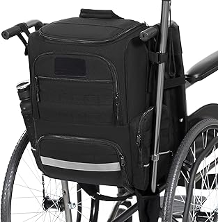Taschen für Rollstuhl Nylon Rollstühle Rucksack für Rollator Zubehör Aufbewahrungstasche mit Krücken Taschen & Isolationstasche