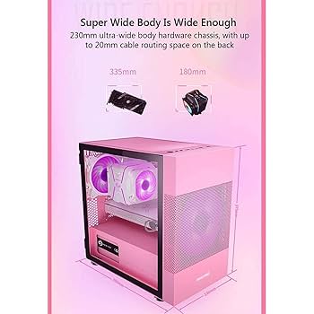 ピンク PCケース Amazon.co.jp: ZXFF コンピュータゲームケース.Mid-Tower M-ATX
