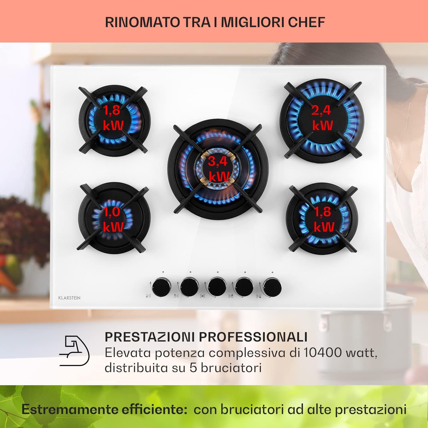 Klarstein Piano Cottura 5 Fuochi, Piano Cottura per Fornelli a Gas, Fornello a Gas Integrato 10400W, Piano Cottura in Vetro e Acciaio Inossidabile per Cucina a Gas, Piano Cottura 5 Fuochi Gas GPL : Amazon.it: Casa e cucina Klarstein Piano Cottura 5 Fuochi, Piano Cottura per Fornelli a Gas, Fornello a Gas Integrato 10400W, Piano Cottura in Vetro e Acciaio Inossidabile per Cucina a Gas, Piano Cottura 5 Fuochi Gas GPL : Amazon.it: Casa e cucina