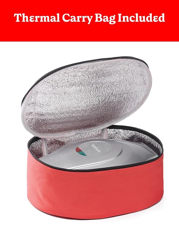 Betty Crocker 8" Travel Pizza Maker Plus, Indoor Electric Grill With Insulated Travel Bag, Nonstick Pan for Pizzas, Quesadillas, Nachos and more, Pizza Machine for Delicious Meals and Snacks, Silver by Betty Crocker - Image 6