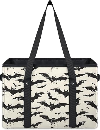 Reusable Grocery Bag, Foldable Large Shopping Tote Bag for Groceries Kitchen Picnic Car Trunk