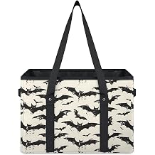 Reusable Grocery Bag, Foldable Large Shopping Tote Bag for Groceries Kitchen Picnic Car Trunk