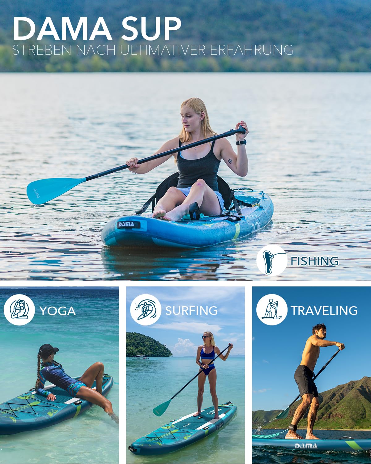 Amazon | DAMA (ダマ) 空気注入式 SUP 35 ワイドスタンドアップ