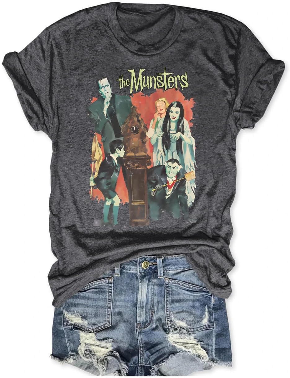 SwhledyeHalloween Pumpkin 1978 Shirts Women Haddonfield Vintage Horror Movie T-Shirts Michael Myers Graphic Tee Tops
