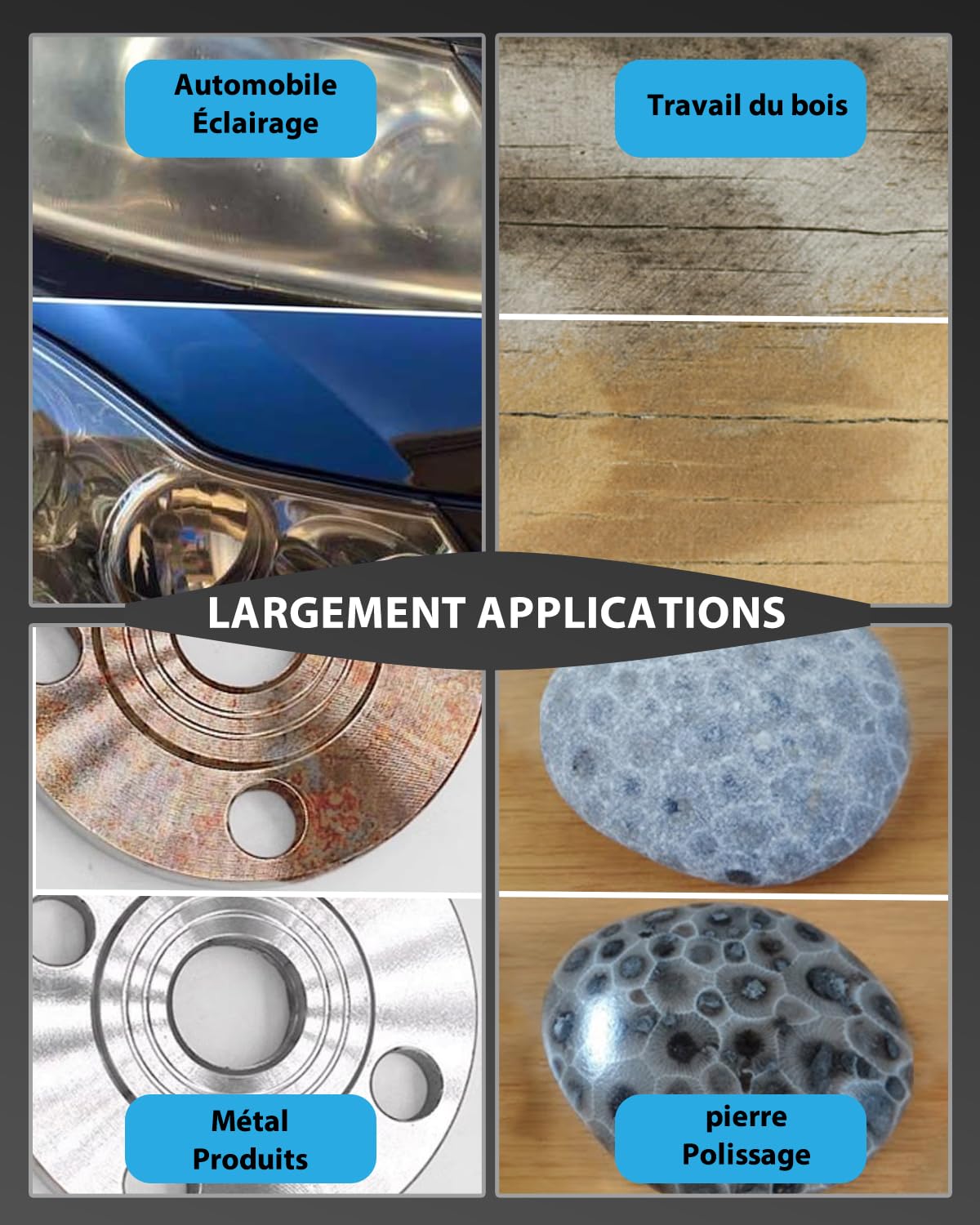 Éponges de Polissage 78 Pièces, 30/50/80mm Kit de Polissage Pad Éponge à polir Kit, Disques Abrasifs Grain 2000 to 5000, Compatible Mini Ponceuse pour Métal, polissage voiture, Möbeln