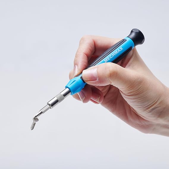 MECHMAX 51-Piece Precision Screwdriver Set for Electronics | Magnetic repair tool kit with security star and pentalobe bits. Compatible with iPhone, MacBook, PS5, Switch and laptop