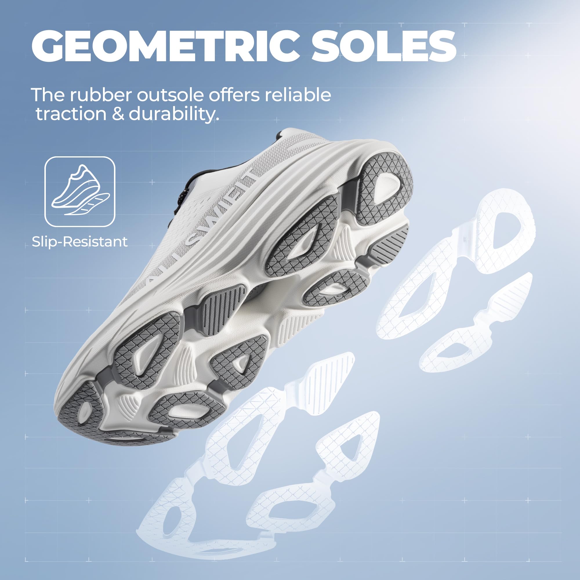 ALLSWIFIT Scarpe da ginnastica da uomo, leggere, da corsa, tennis, antiscivolo, comode, jogging, allenamento, palestra, atletica, traspiranti, ActiveAiry, alla moda