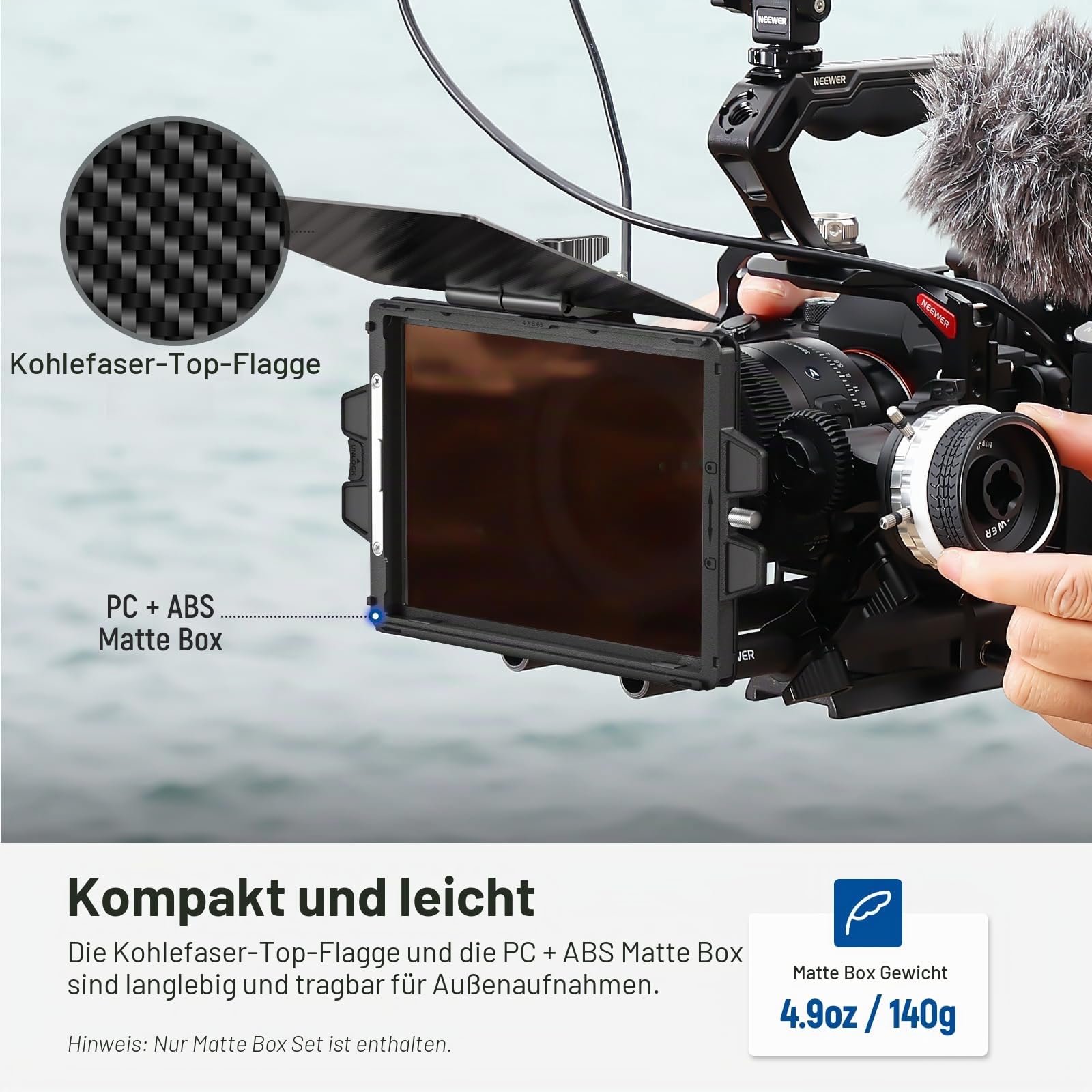 Neewer Mini Matte Box mit einem x5 – Bild 7