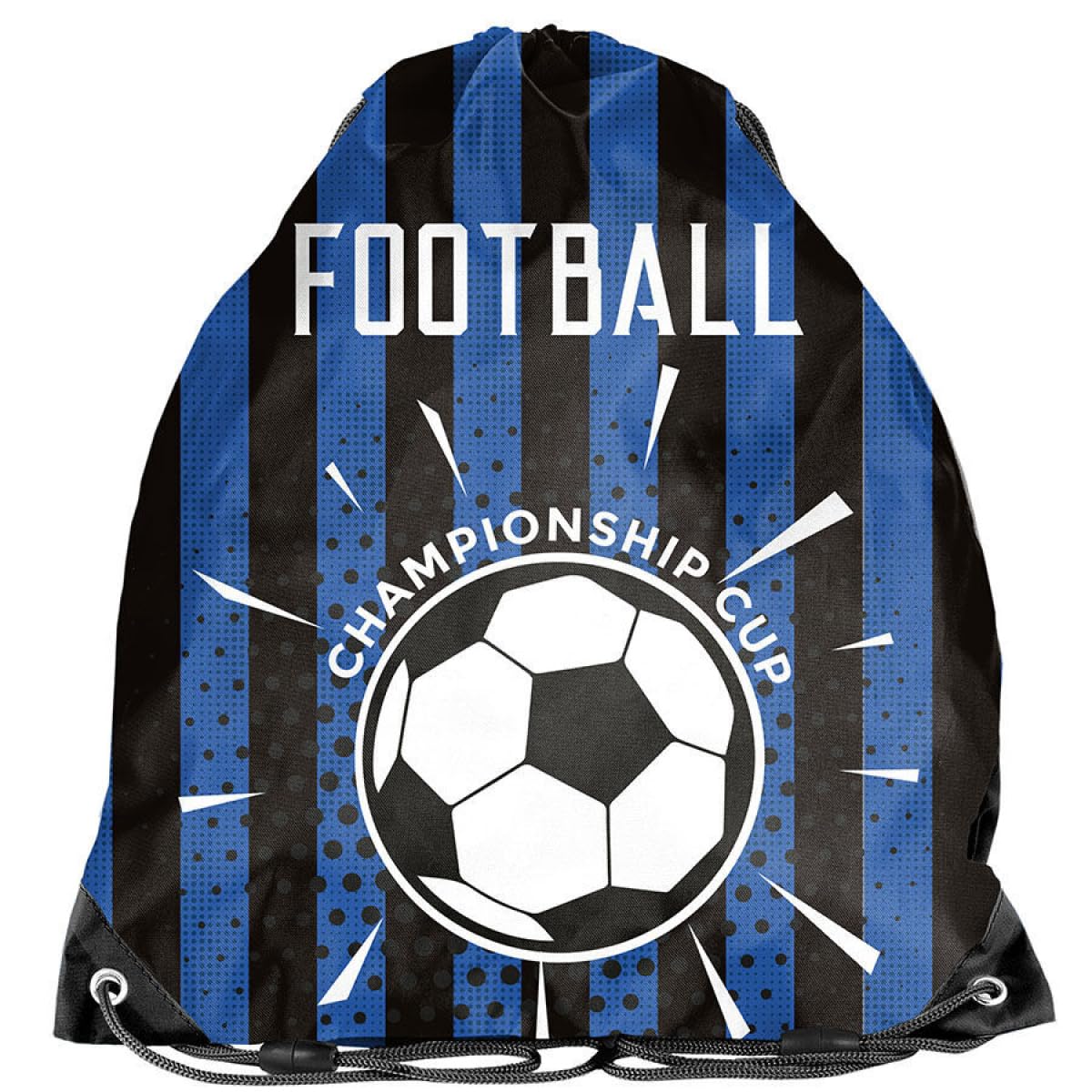 Goldkids - Schulranzen für Jungen, 4er-Set - Schul-Rucksack für Kinder mit Federmäppchen - Schuhbeutel und Hausaufgabenheft - Fußball Motiv - 1-3 Klasse