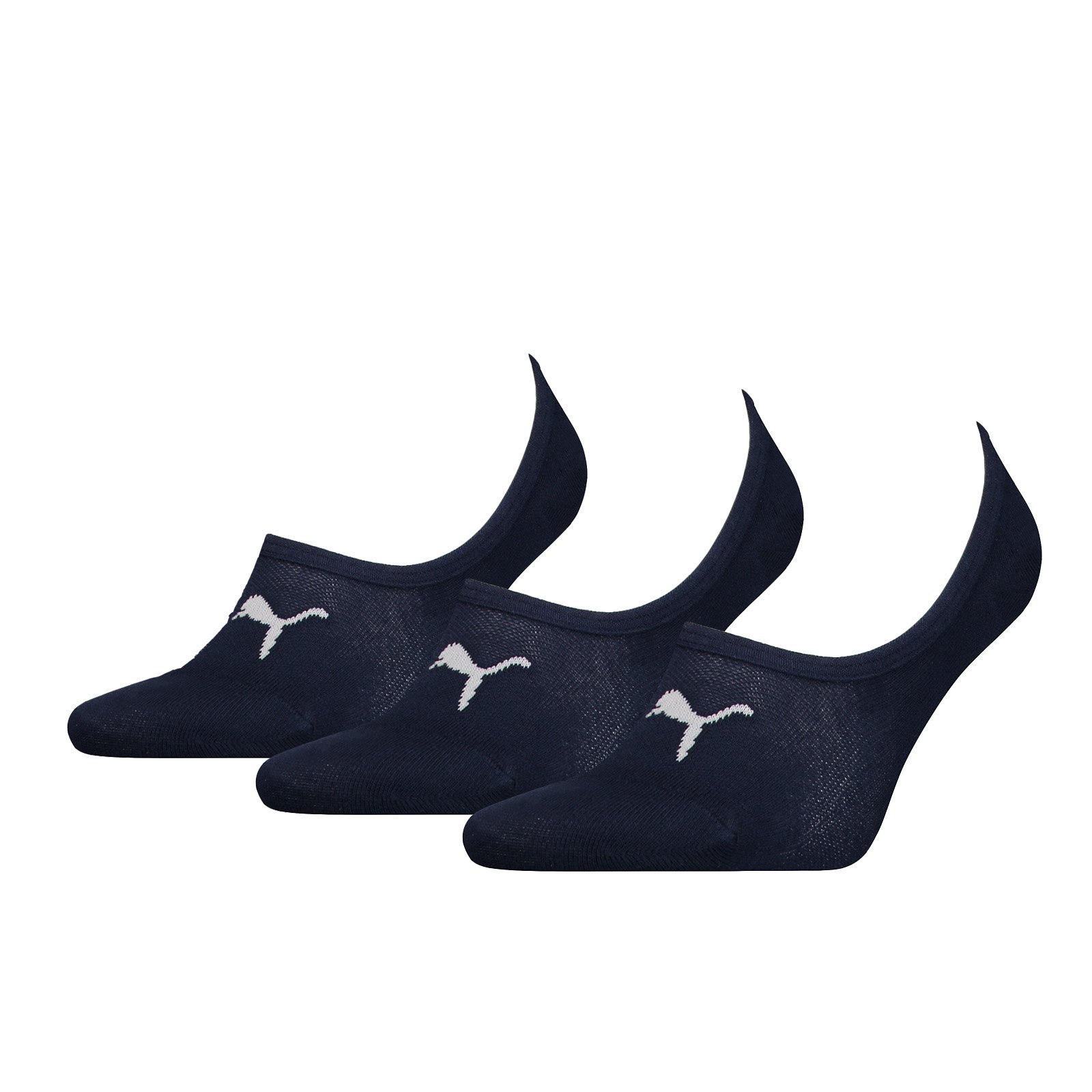PUMA 171002001 UK 6-8 Unisex Footie Socks (3 Pair Pack) Navy