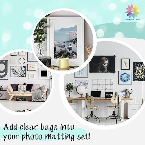 Miniatura 6 de Mat Board Center - Bolsas de almacenamiento de 18 x 24 pulgadas, bolsas de polipropileno resellables con solapa para impresiones artísticas, fotos,