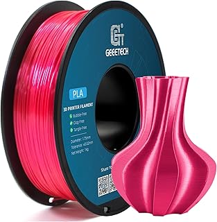 GEEETECH PLA Filamentos 1,75 mm Seda Rosa, impresora 3D impresora Filamento PLA 1KG Carrete