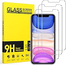 Niphabe 3 Pièces Verre Trempé pour iPhone XR, Ultra Résistant Film Protection écran, Anti-Rayures, Sans Bulles Film Protection écran avec iPhone XR 6.1"