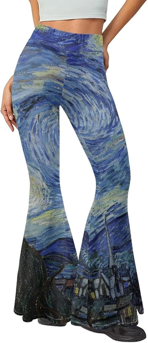 Women's Flare Yoga Pants High Waist Tummy Control Casual Flare Leggings Yoga Workout Gym