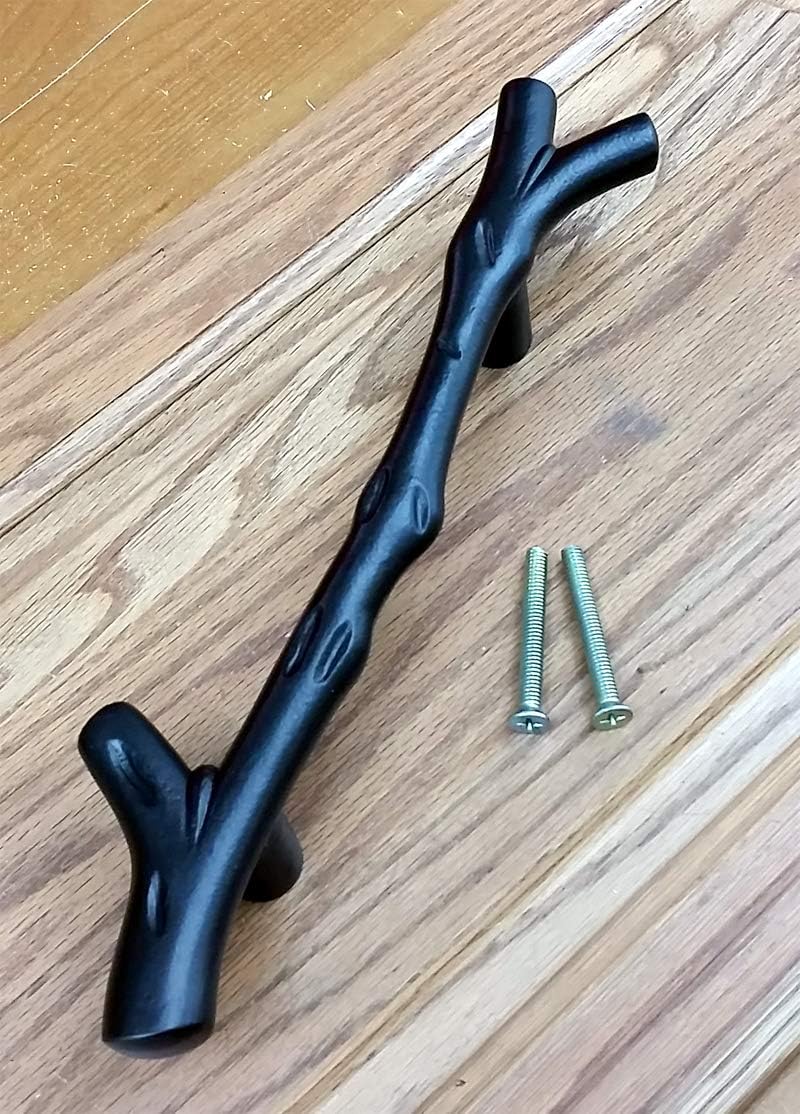 Wild West Hardware Large Tree Branch Barn Door Handle 13 1/2 inches Long (Matte Bronze)