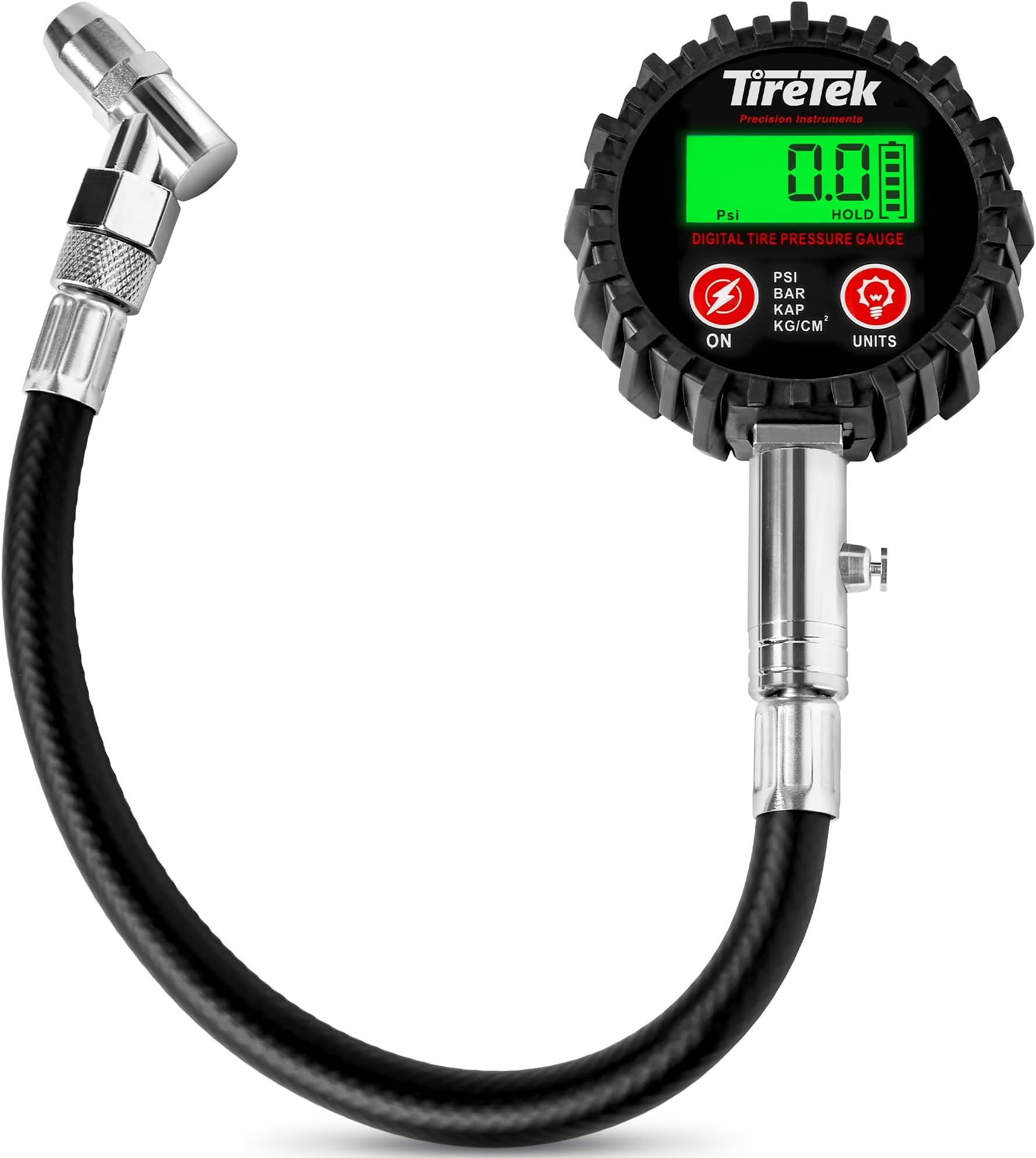 Digital Tire Pressure Gauge (200 PSI) - Heavy Duty Tire Gauge (Stainless Steel) - MotCertified ANSI - Air Gauge Tire Pressure - Easy to Read