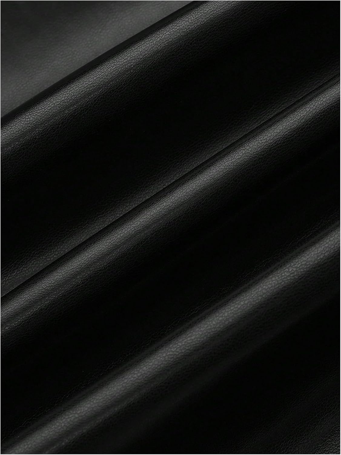 Milumia Women's Plus Size Faux PU Leather Mini Skirts High Waisted A Line Bodycon Skirt with Slit - Image 5