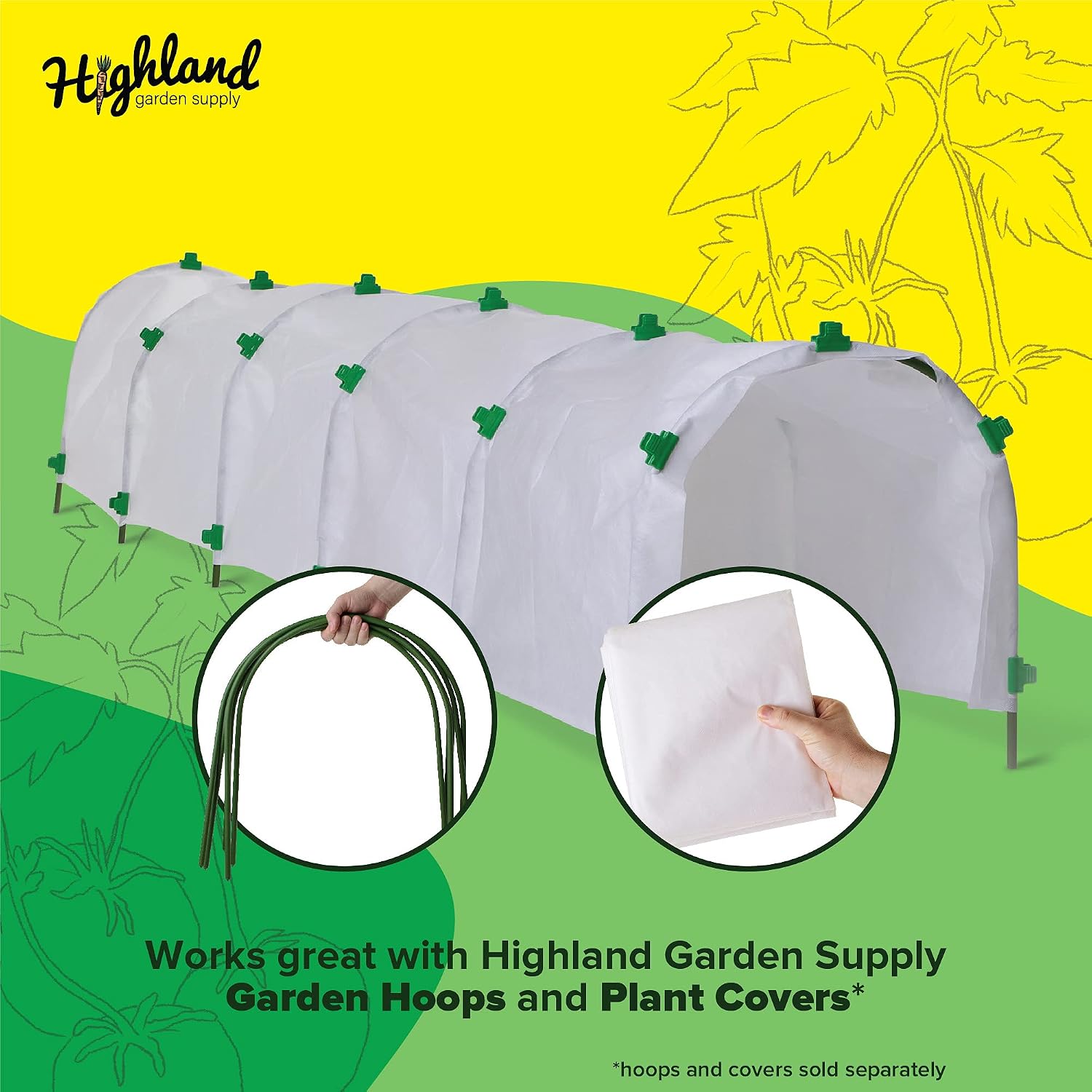 Greenhouse Clips Plant Cover Clamps for Greenhouse Net Cover Clips for Pipes & Hoop Snap Clamps for PVC Net Tunnel Green House Hoops Garden Row Film Cover Freeze Protection 1.5 inch 28 Pack